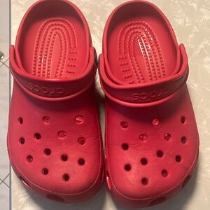 Pink crocs junior size 2